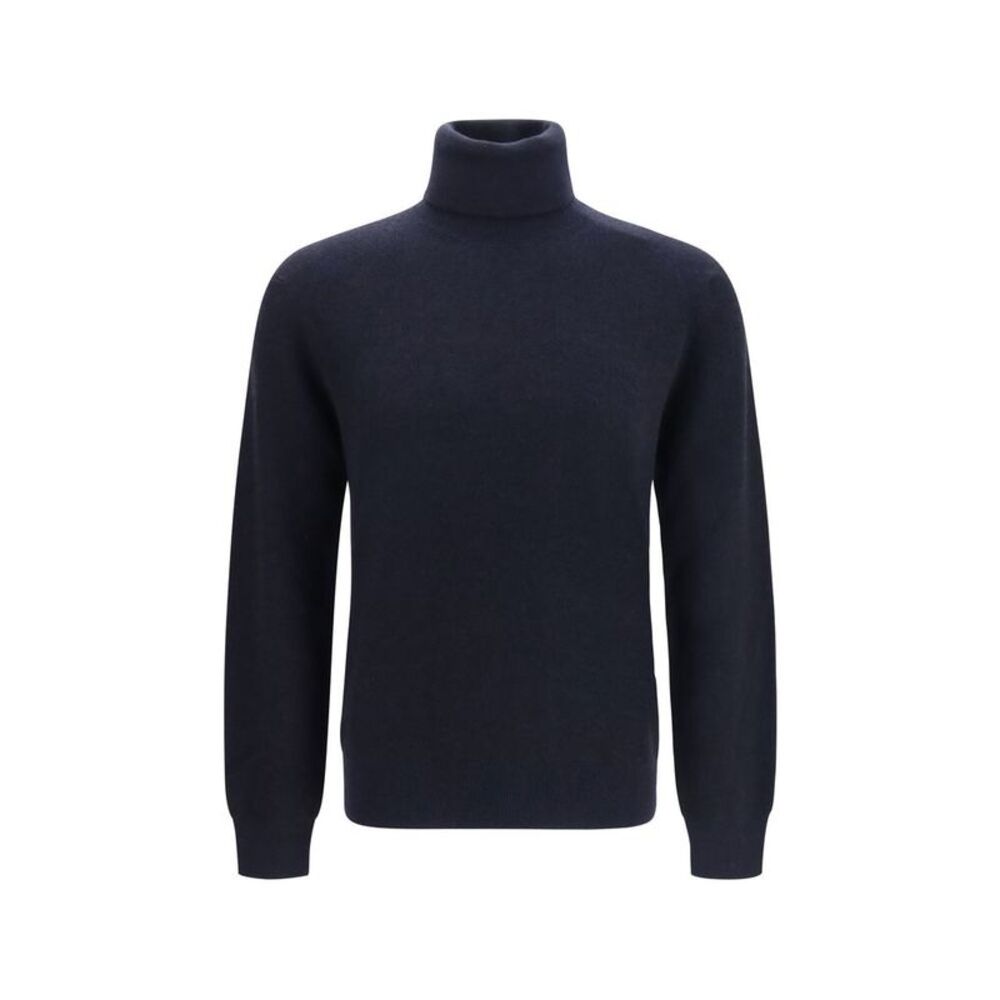 Brioni Blue Cashmere Men's Turtleneck